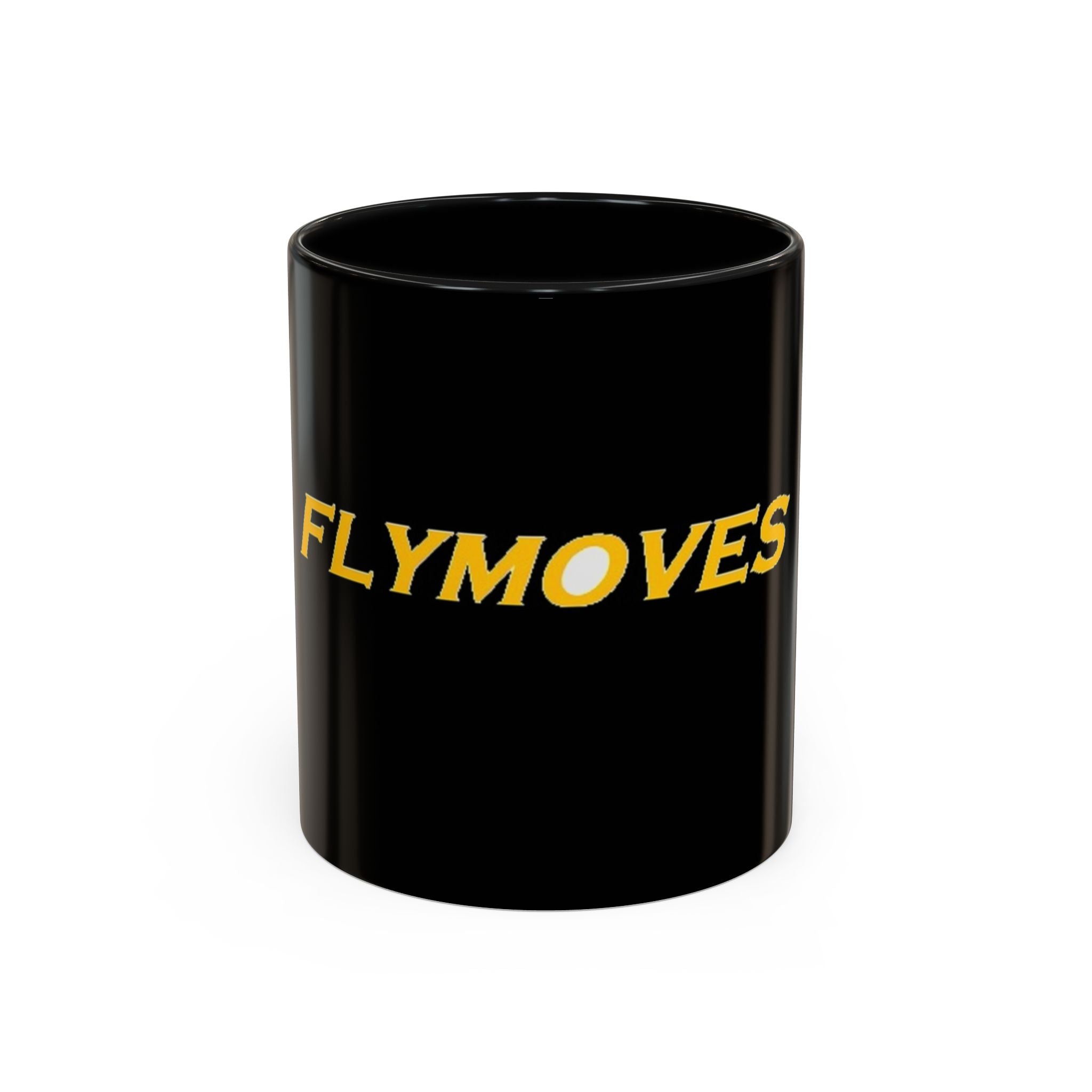 FlyMoves Logo Coffee Mug — Black Accent 11/15oz