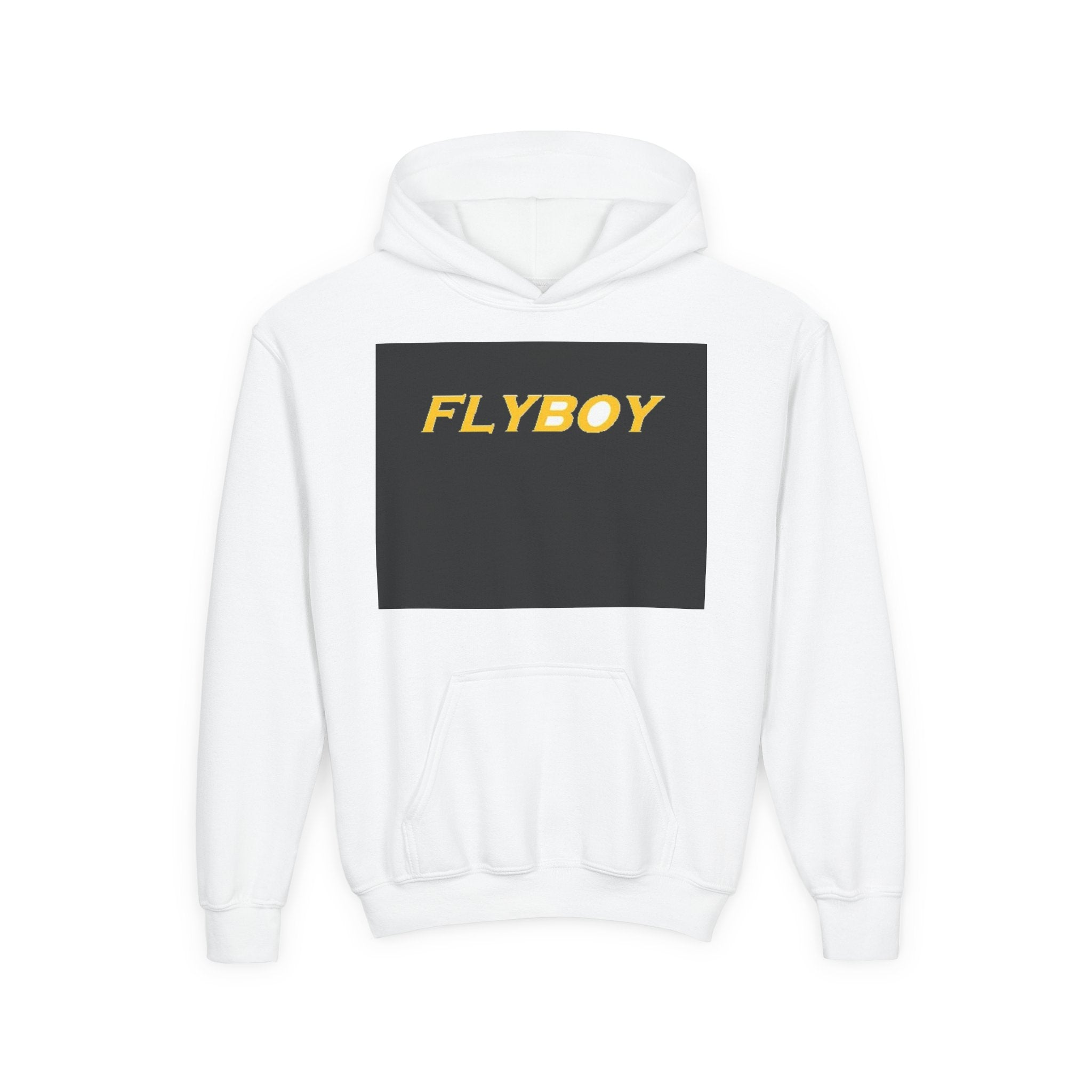 Flyboy Youth Hoodie — Gold Retro Logo Pullover