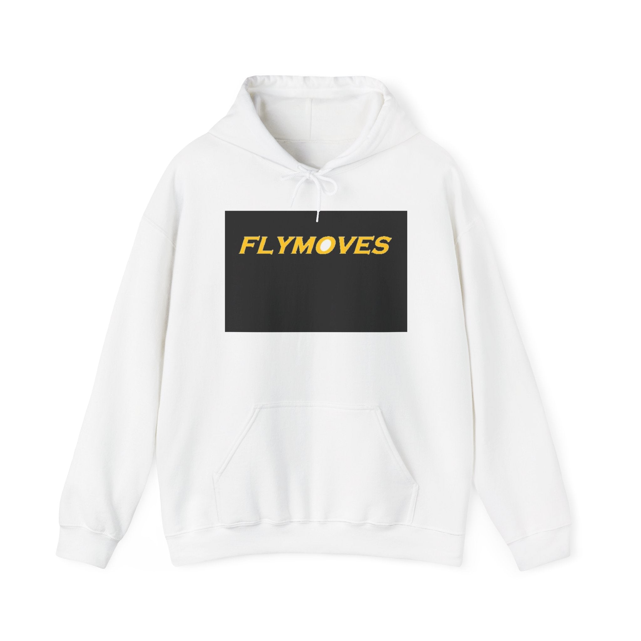 FlyMoves Hoodie - Bold Yellow Logo Streetwear Pullover
