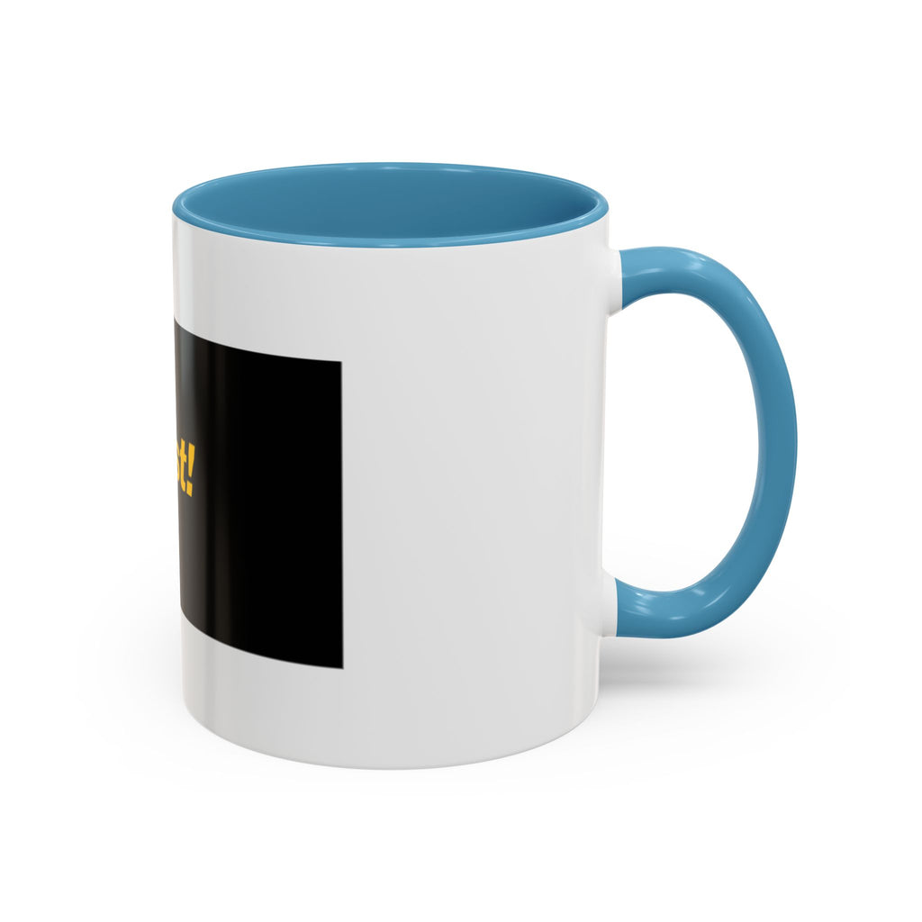 Flyest! Accent Coffee Mug — Bold Black & Yellow Motivational Coffee Cup (11/15oz)