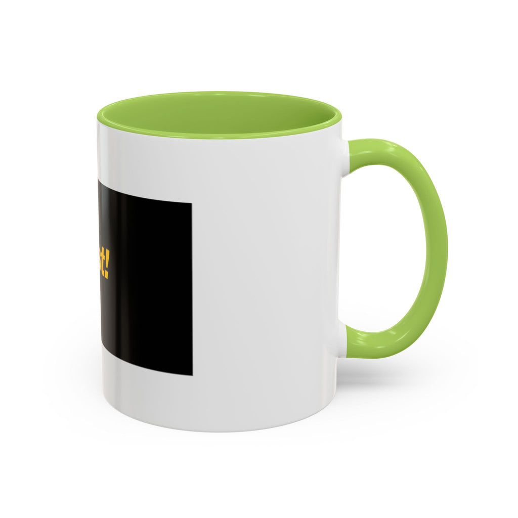 Flyest! Accent Coffee Mug — Bold Black & Yellow Motivational Coffee Cup (11/15oz)