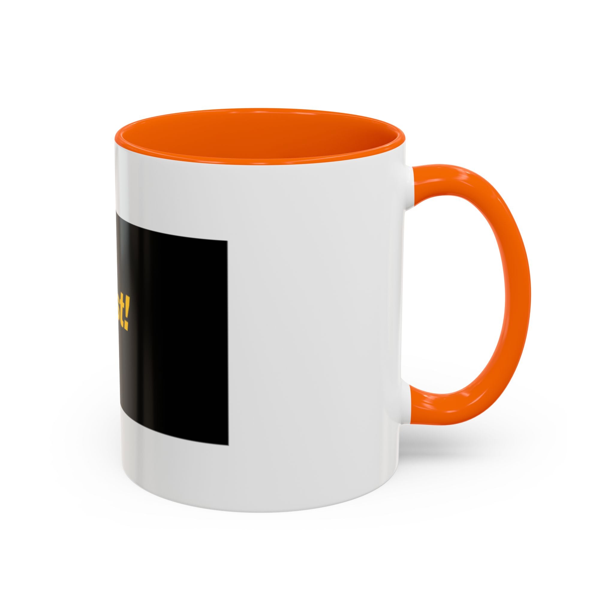 Flyest! Accent Coffee Mug — Bold Black & Yellow Motivational Coffee Cup (11/15oz)