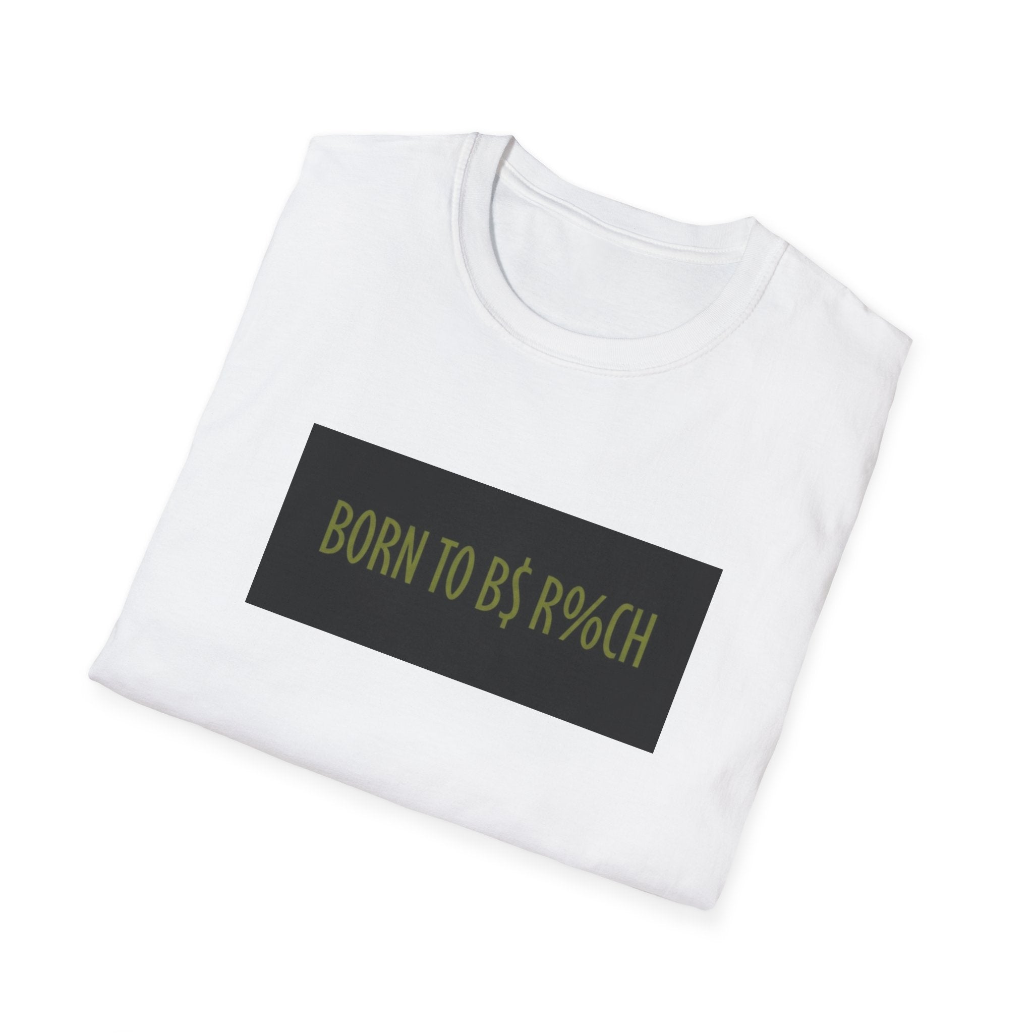 Born to Be R%CH Graphic T-Shirt — Statement Vintage Box Logo Tee