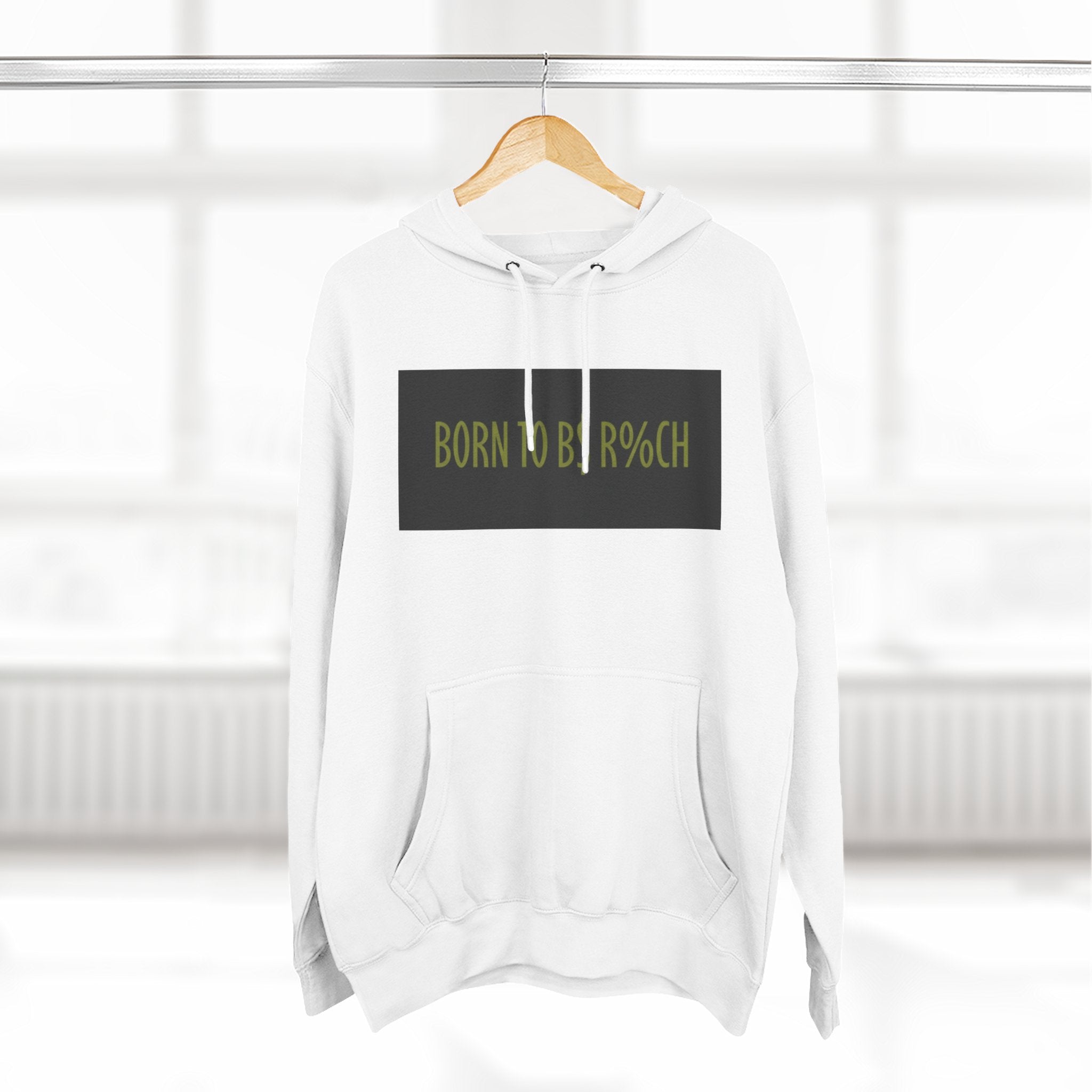 Born to Be Rich Hoodie - Graphic Fleece Pullover