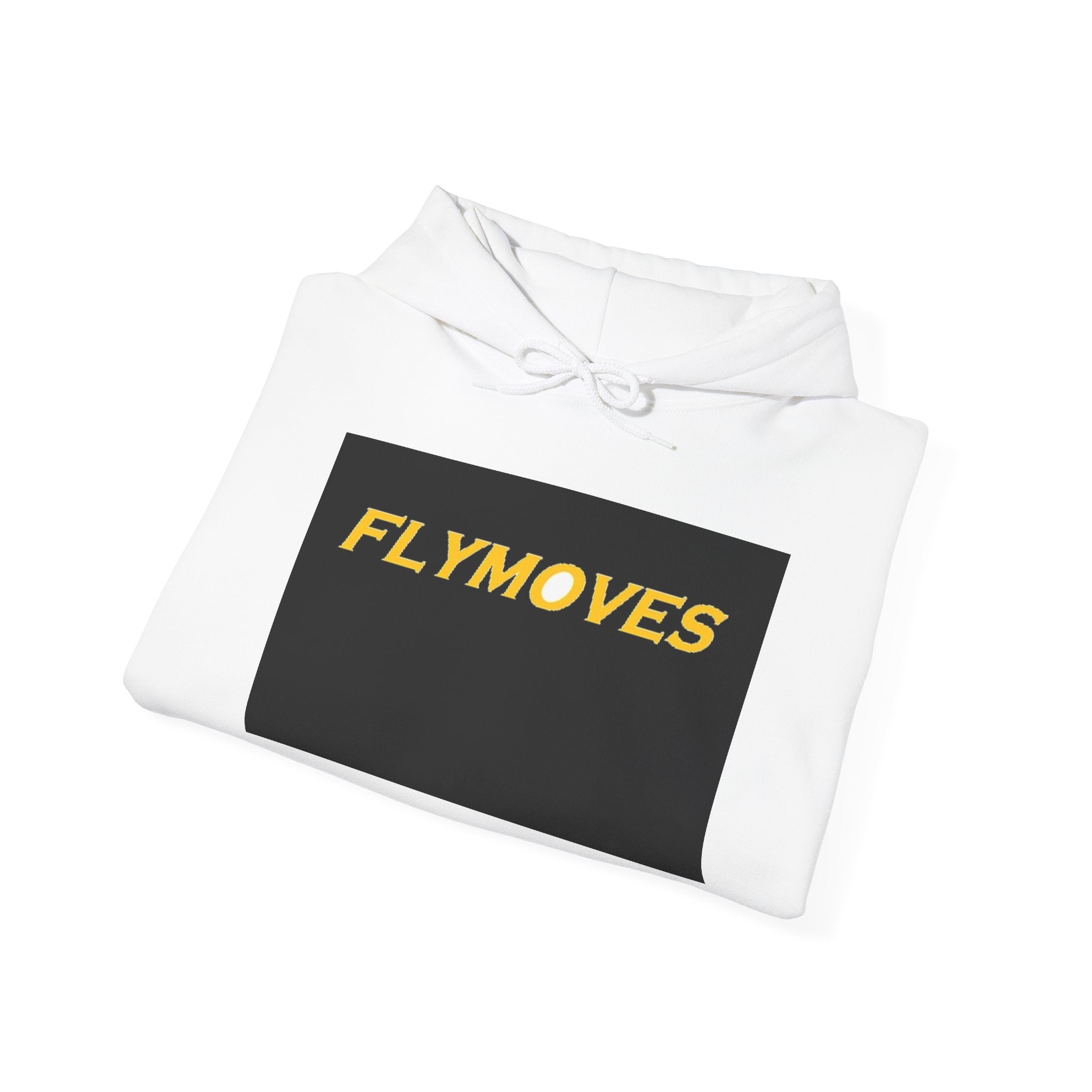 FlyMoves Hoodie - Bold Yellow Logo Streetwear Pullover