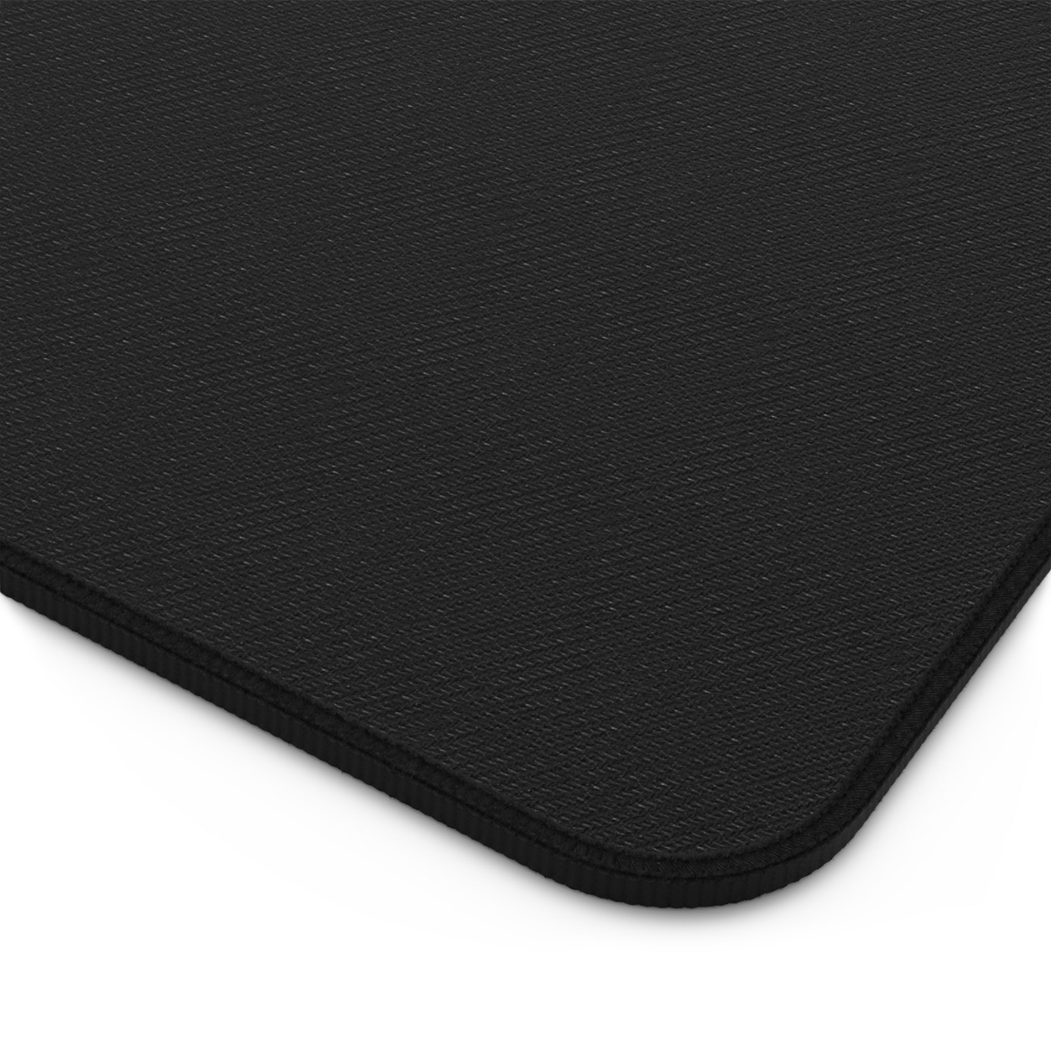 Desk Mat — "FLYMOVES" Black Gaming/Work Desk Mat with Bold Yellow Logo