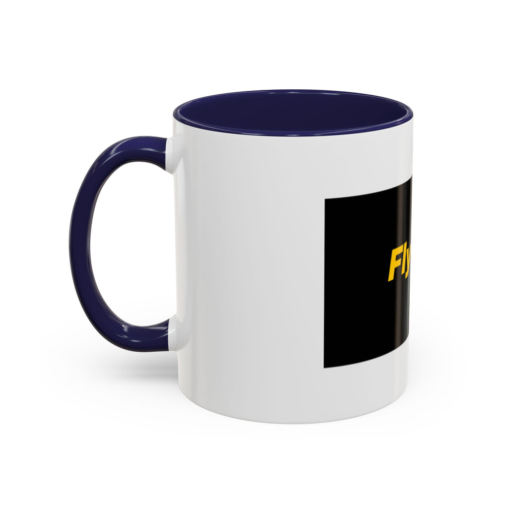 Flyest! Accent Coffee Mug — Bold Black & Yellow Motivational Coffee Cup (11/15oz)