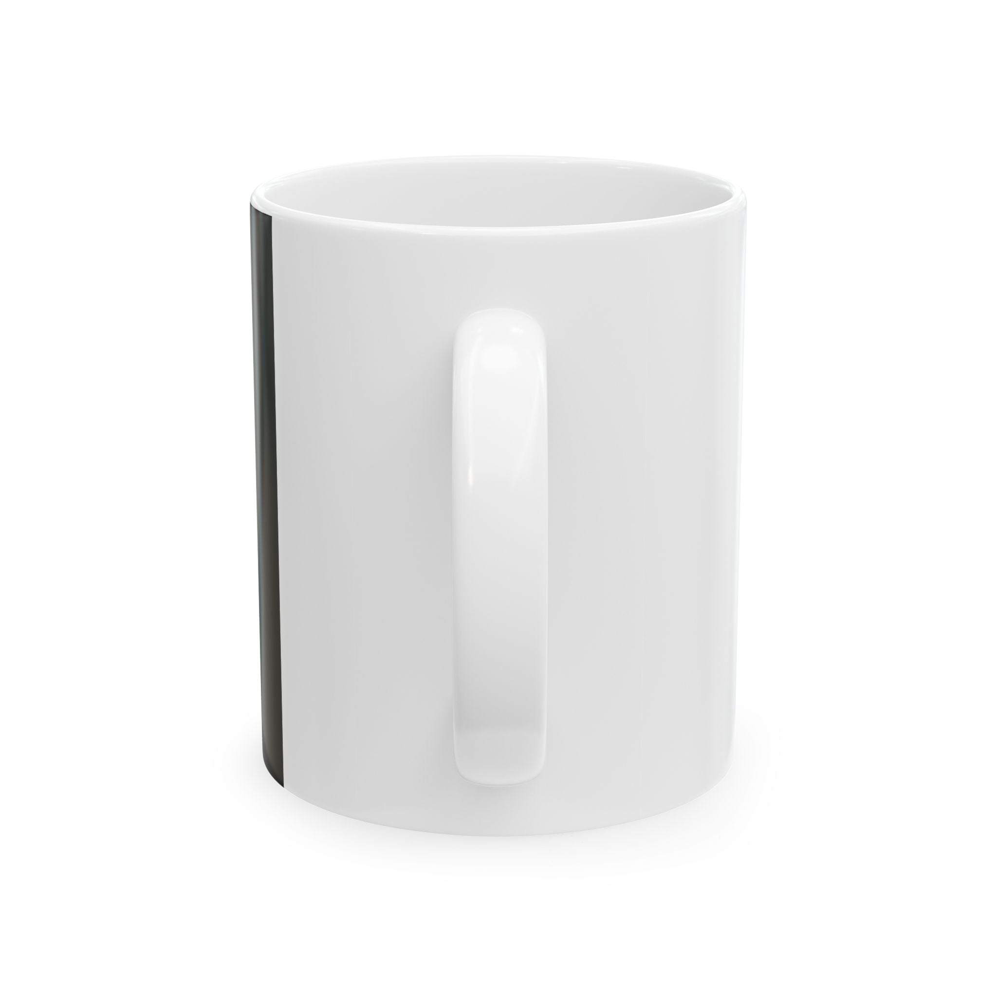 FlyMoves Ceramic Mug — Bold Black Coffee Cup with Gold ‘FLYMOVES’ Logo (11oz & 15oz)