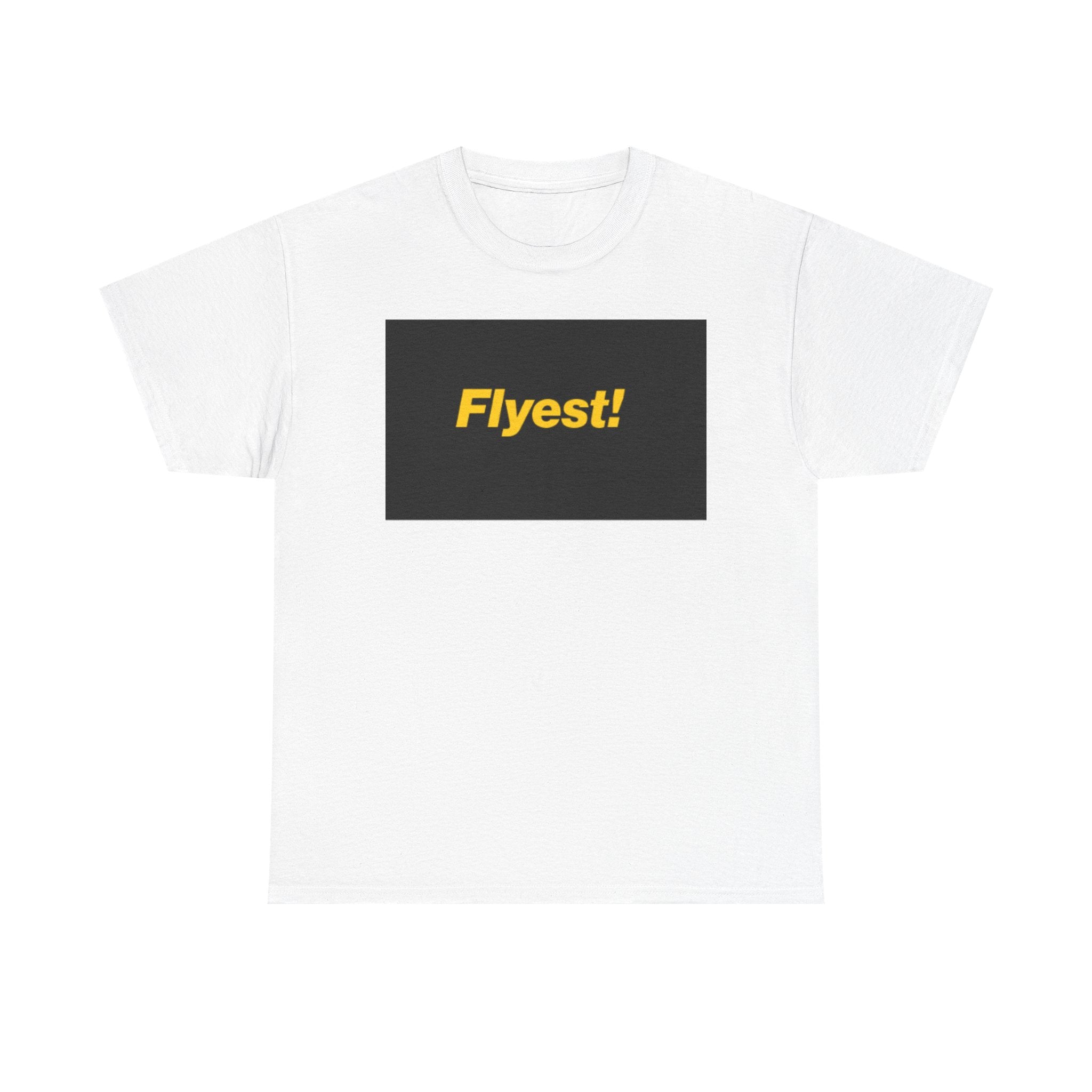 Flyest! Graphic Tee — Bold Yellow Text Streetwear T-Shirt