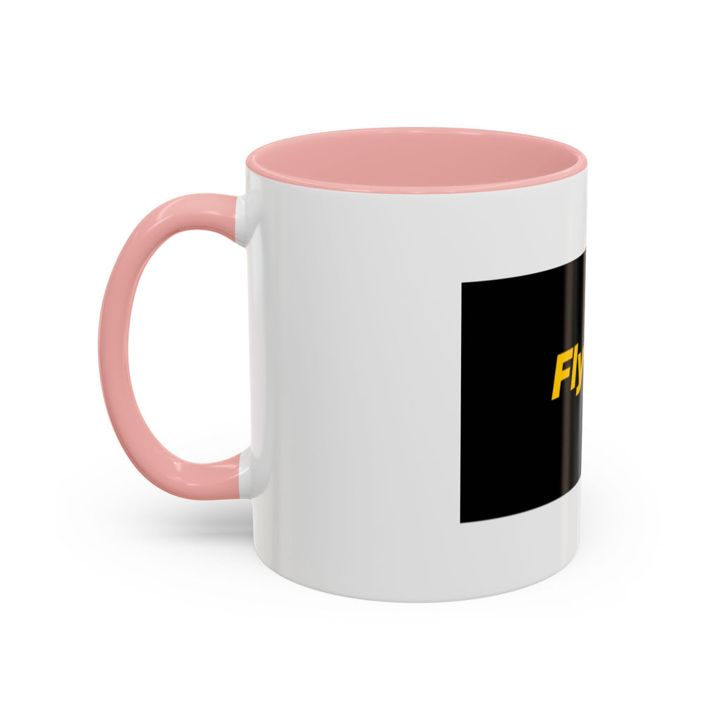 Flyest! Accent Coffee Mug — Bold Black & Yellow Motivational Coffee Cup (11/15oz)