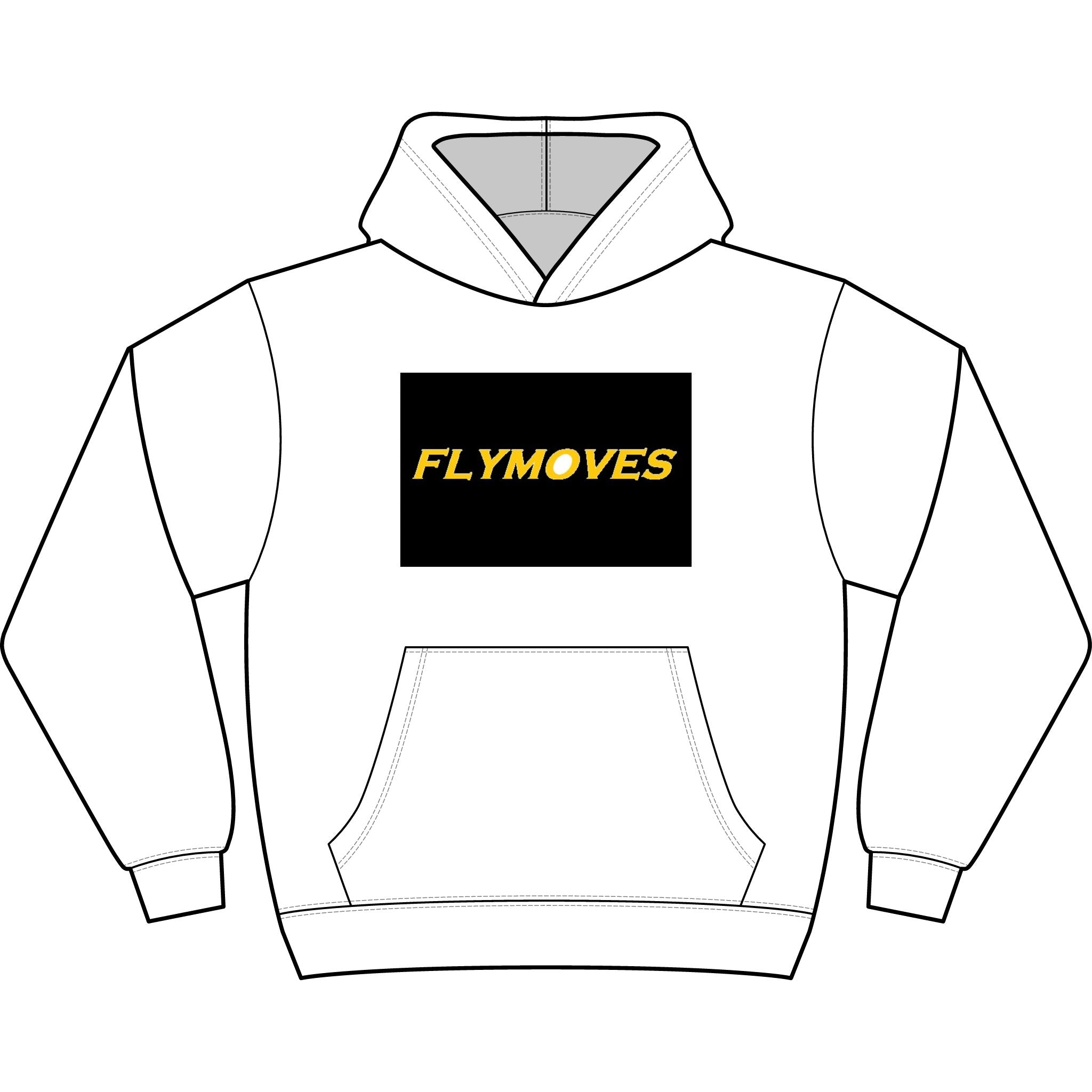 FLYMOVES Men's Hoodie — Athletic Streetwear Pullover Celebrating Winning Motion